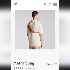 Metro Sling Tan Belt Bag